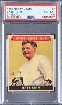 1933 Goudey Sport Kings #2 Babe Ruth – PSA VG-EX+ 4.5